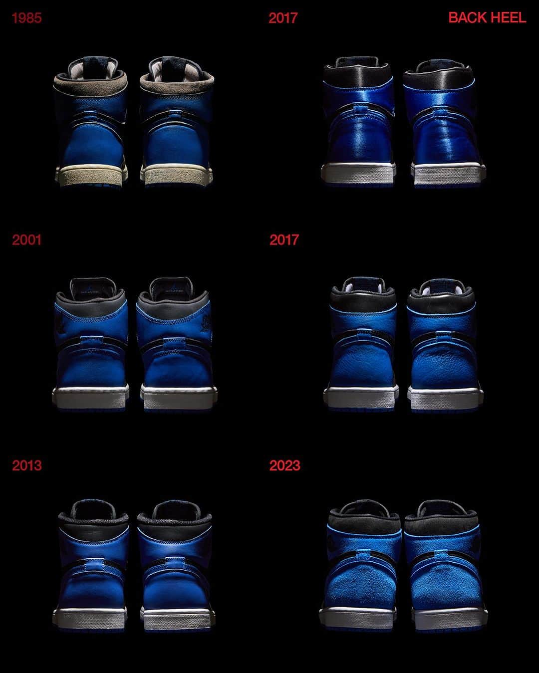 Flight Clubさんのインスタグラム写真 - (Flight ClubInstagram)「First released in 1985, the 'Royal' is one of the first signature colorways to appear on MJ's feet. Commemorating the release of the new Air Jordan 1 'Royal Reimagined,' Flight Club takes a deeper look at all the variations throughout the years.」11月5日 0時57分 - flightclub