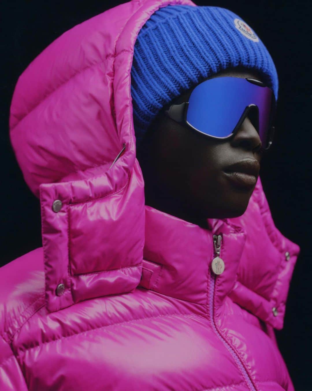 のインスタグラム：「Heat in high definition. Warm up the colder months with joyful hues.   Find the Saulx jacket at moncler.com.   #MonclerCollection」