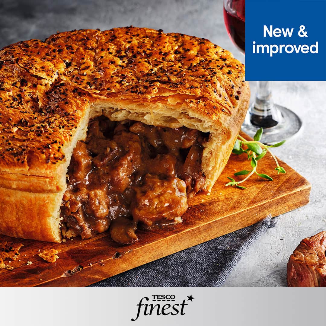 Tesco Food Officialさんのインスタグラム写真 - (Tesco Food OfficialInstagram)「Have you tried one of our new and improved Tesco Finest pies yet? 🥧 Made with deliciously indulgent fillings in a crisp, all-butter pastry. Try our Finest rich and tender steak pie, the creamy chicken, ham and leek, or the new cauliflower and West Country cheddar. They really are a crust above the rest. Click the link in bio to explore the range.」11月5日 1時00分 - tescofood