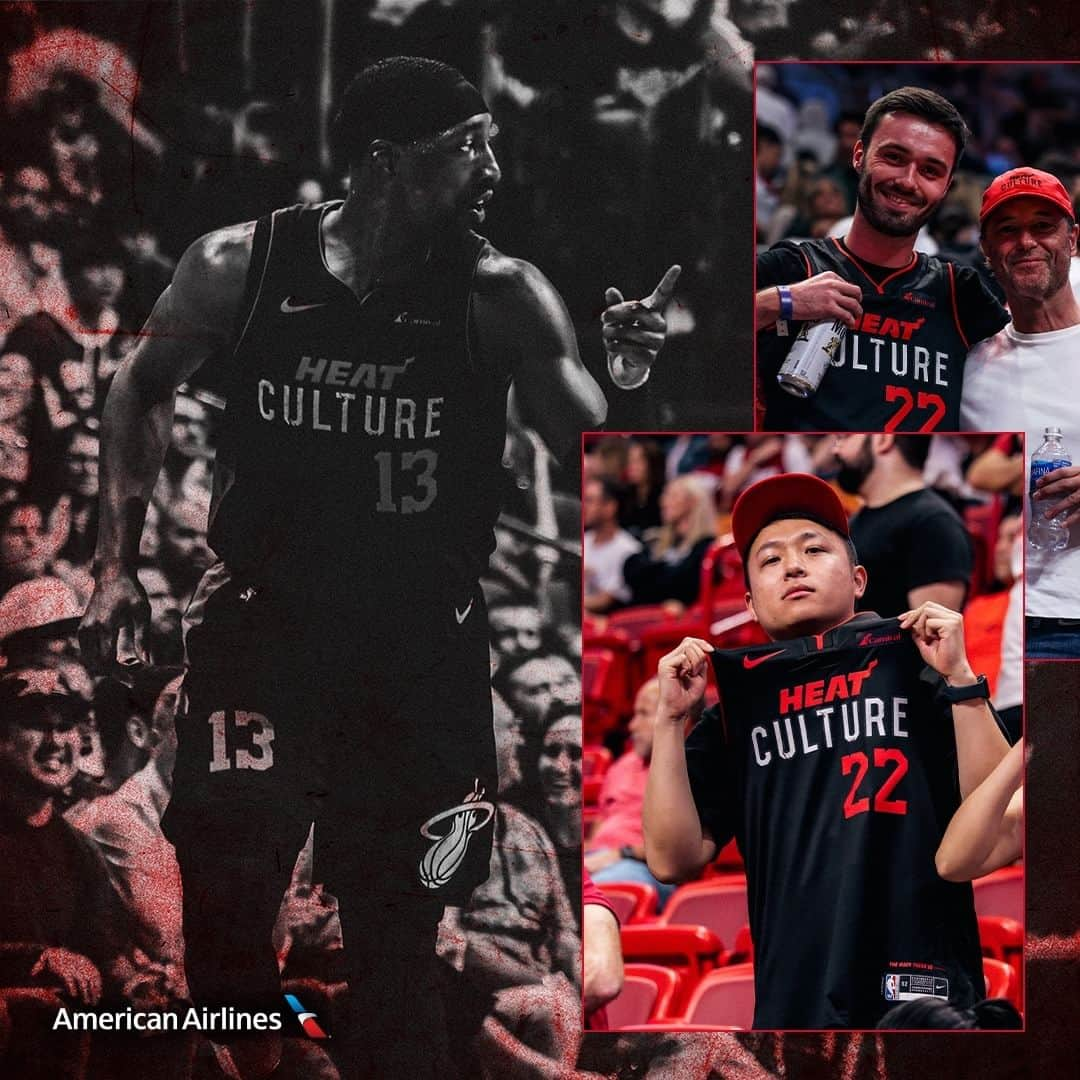 Miami HEATのインスタグラム：「There's just somethin' about that #HEATCulture...🔥  @miamiheat // @americanair」