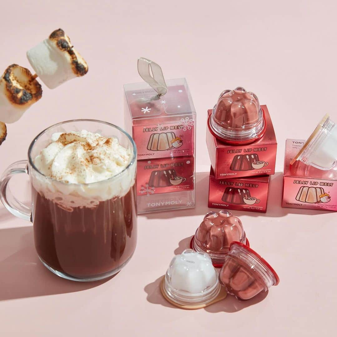 TONYMOLY USA Officialのインスタグラム：「Are you team Hot Chocoate🍫 or Toasted Marshmallow☁️?  Our new holiday Jelly lip melts are here! Grab them 30% off limited time only at @ultabeauty #xoxoTM #TONYMOLYnMe #Ultabeauty #jellylipmelt」