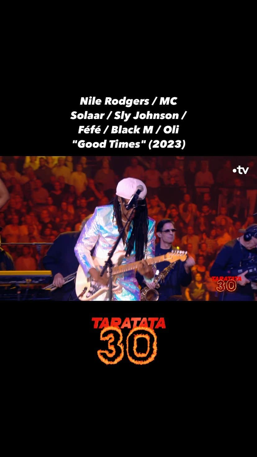 ナイル・ロジャースのインスタグラム：「Nile Rodgers / MC Solaar / Sly Johnson / Féfé / Black M / Oli « Good Times » (2023)」