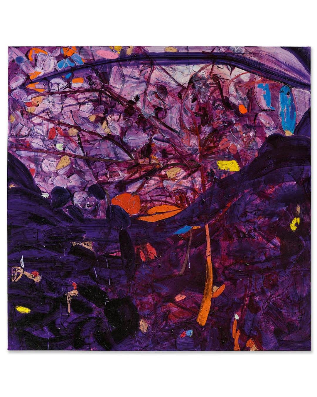 クリスティーズのインスタグラム：「Color, Space, Gesture: Modes of Abstraction Across Decades  Highlighted by unique perspectives from female artists, this season’s 20/21 New York sale series celebrates sensational examples of abstraction, spanning across time and genre, canvasing its evolution, and its continual pertinence.  From the 21st Century Evening Sale, ‘A Thistle Throb’ by British painter Jadé Fadojutimi dazzles with an array of purple hues across a monumental canvas, recalling the deployment of this elusive color by Claude Monet and Helen Frankenthaler. Highlighted in our Post-War and Contemporary Art Day Sale, Yayoi Kusama explores the hypnotic effects of her most celebrated iconography in her red and white ‘Infinity Nets’.  In ‘Currents of Space’ by Kay Sage, Georgia O’Keeffe’s iconic ‘Tree and Earth’ watercolor, and Joan Mitchell’s 1991 canvas ‘Sunflowers’, each artist offers distinct interpretations of natural forms while exploring varying degrees of abstraction. While Sage’s work on paper explores this theme in conjunction with Surrealism, Mitchell’s ‘Sunflowers’ exudes an uninhibited joy and is a testament to the artist’s creative ambition, as a lyrical and gestural ode to one of the artist’s most beloved muse.   21st Century Evening Sale | New York | 7 November 20th Century Evening Sale | New York | 9 November Post-War and Contemporary Day Sale | New York |10 November Impressionist and Modern Works on Paper Sale | New York | 11 November --------- Jade Fadojutimi (B. 1993) ‘A Thistle Throb’ (2021) Joan Mitchell(1925-1992) ‘Sunflowers’(c.1991) Yayoi Kusama (B. 1929) ‘Nets’ (1998) Kay Sage (1898-1963) ‘The Currents of Space’ (1958) Georgia O’Keeffe (1887-1986) ‘Tree and Earth’ (1918)」
