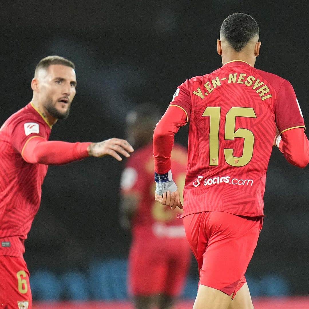 セビージャFCのインスタグラム：「⚽️ ¡Empata En-Nesyri! 🇲🇦  #CeltaSevillaFC   #WeareSevilla #NuncaTeRindas」