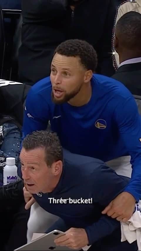 ゴールデンステート・ウォリアーズのインスタグラム：「Stephen Curry mic’d up is exactly how we would imagine it 🎤 😂」