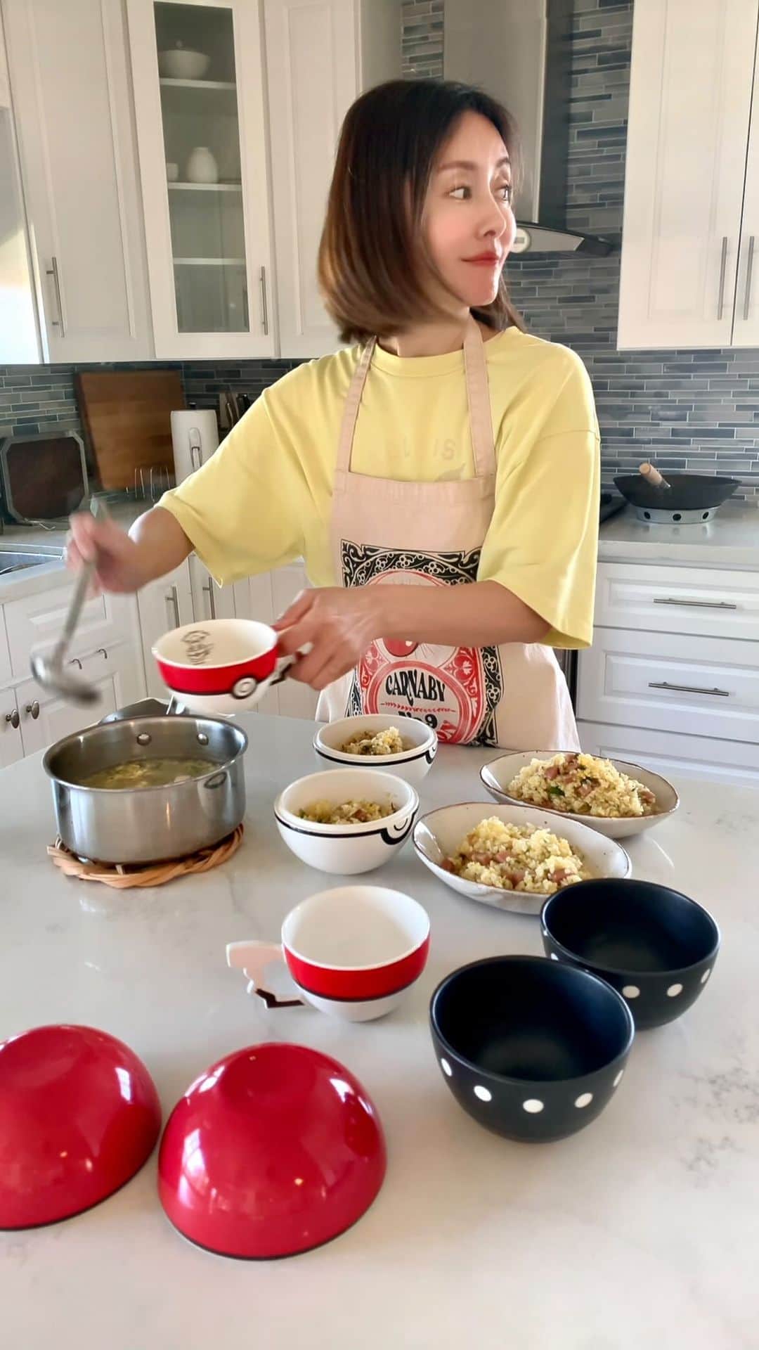 高木りなのインスタグラム：「週末はお決まりの炒飯。髪がボサボサですね。素敵な週末を。주말 대표메뉴 볶음밥.머리가 부시시하네요. 좋은 주말 되세요」