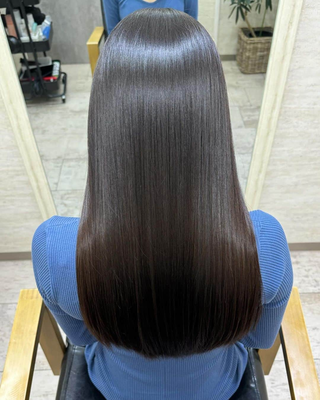 林檎蜜紀のインスタグラム：「💇‍♀️美髪メンテ💇‍♀️  髪の調子がいいと自己肯定感が爆上がりするので良い🫶 スキンダイビングあるから今月はトリートメントさらにしっかりやっていきたい！  池袋のオールウェイズ　白戸さん指名です  https://beauty.hotpepper.jp/slnH000592264/blog/bidA065372730.html?stylistId=T000781810  #美髪ケア  #縮毛矯正じゃない  #黒髪ロングストレート  #艶々髪  #極上トリートメント」