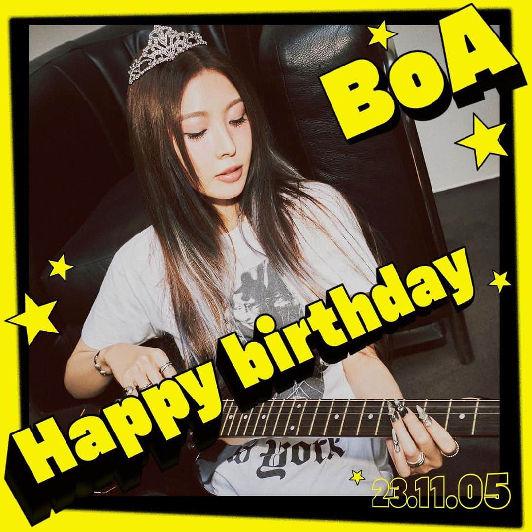 BoAのインスタグラム：「#HappyBoADay 🎂🥳💛  231105 #BoA #보아 @boakwon」