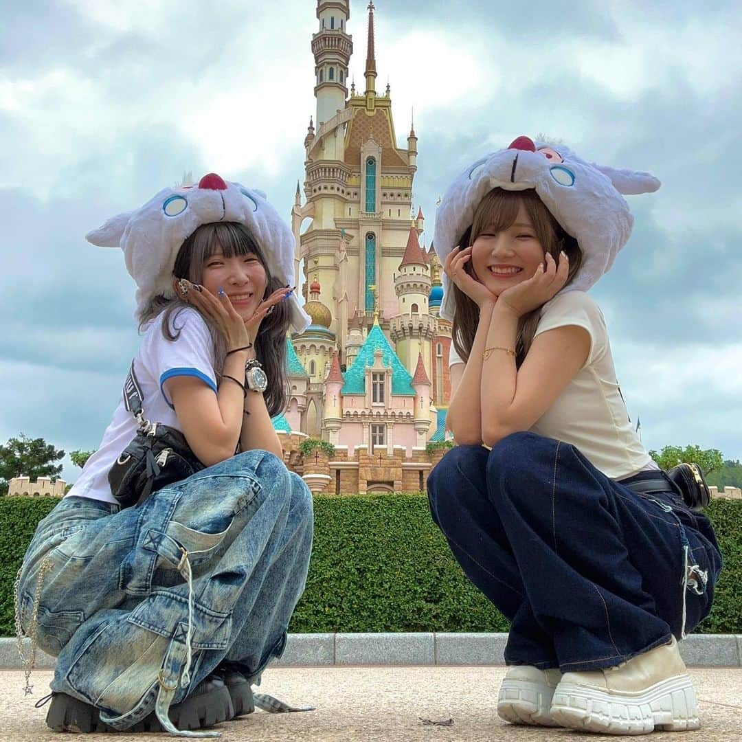 まあたそさんのインスタグラム写真 - (まあたそInstagram)「かすたそin香港ディズニー🐭💗✨✨  香港で撮った写真ありすぎるからちょくちょく載せてくね🫢」11月5日 20時46分 - 5m91r