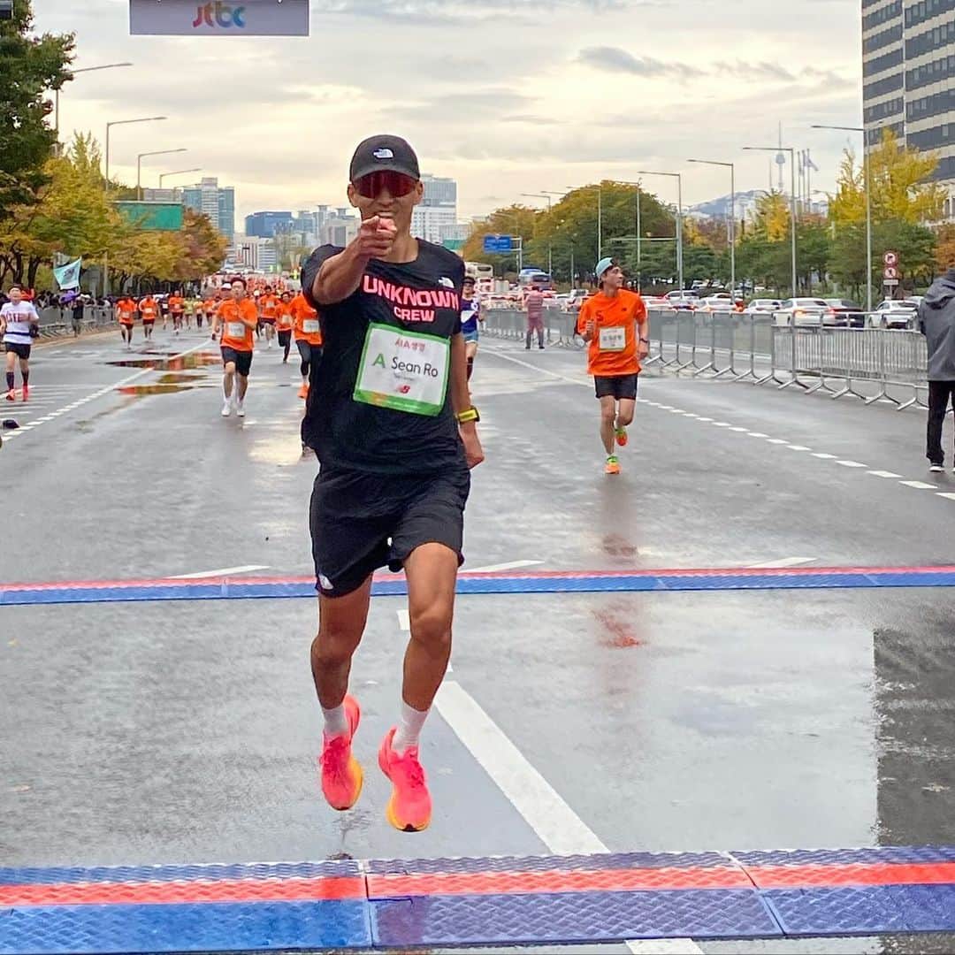 ジヌションのインスタグラム：「🏃‍♂️ 2023 JTBC SEOUL MARATHON」