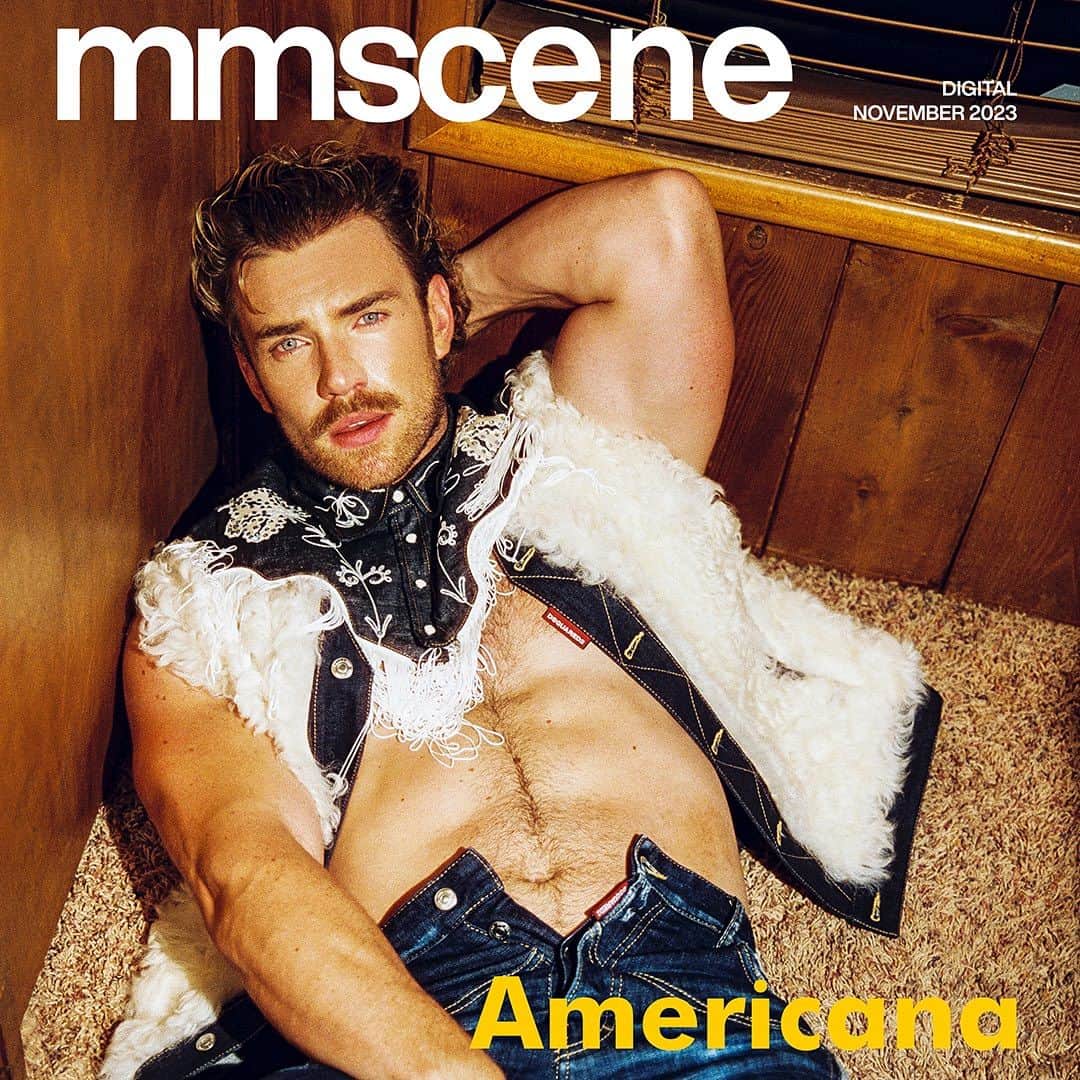 ディースクエアードのインスタグラム：「A Real Americana with a Canadian Twist ⭐  @zanethan for the cover of @mmscene ️  Photographer + Creative Director @escaperealife Producer Paulina Older @polderexpress Fashion Stylist Branden Ruiz @branden.ruiz Grooming Kelly Howard @kelizaa_mua Lighting Carly Hough @carly.rene Stylist Assistants Carlos Camargo @CarlosHoee and Ariel Arechiga @ariel_monroe_ Interview by @nikolabajovic  #D2EDITORIALS #DSQUARED2」