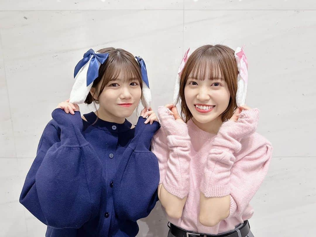 武元唯衣のインスタグラム：「. 🐇💙💗  #chukegram  #櫻坂46 #sakurazaka46」