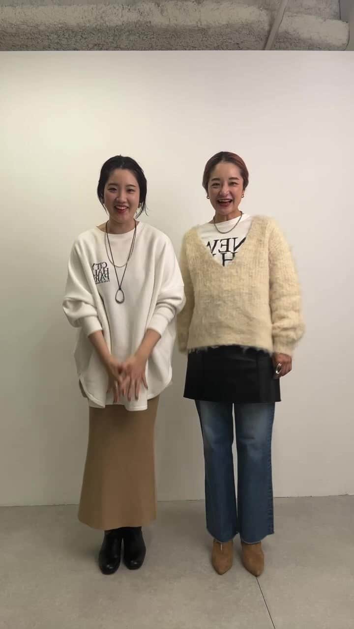 SHENERYのインスタグラム：「11/5(sun)本日限定!! ZOZOTOWN¥1,000クーポン配布中✨  川島:164cm 小森:166cm」