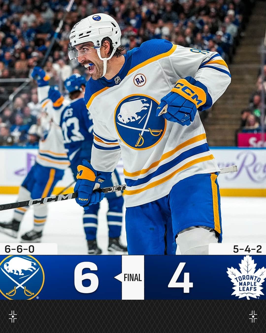 NHLさんのインスタグラム写真 - (NHLInstagram)「The defending #StanleyCup champs improve to 11-0-1. 🤯   Your first batch of final scores.」11月5日 14時21分 - nhl