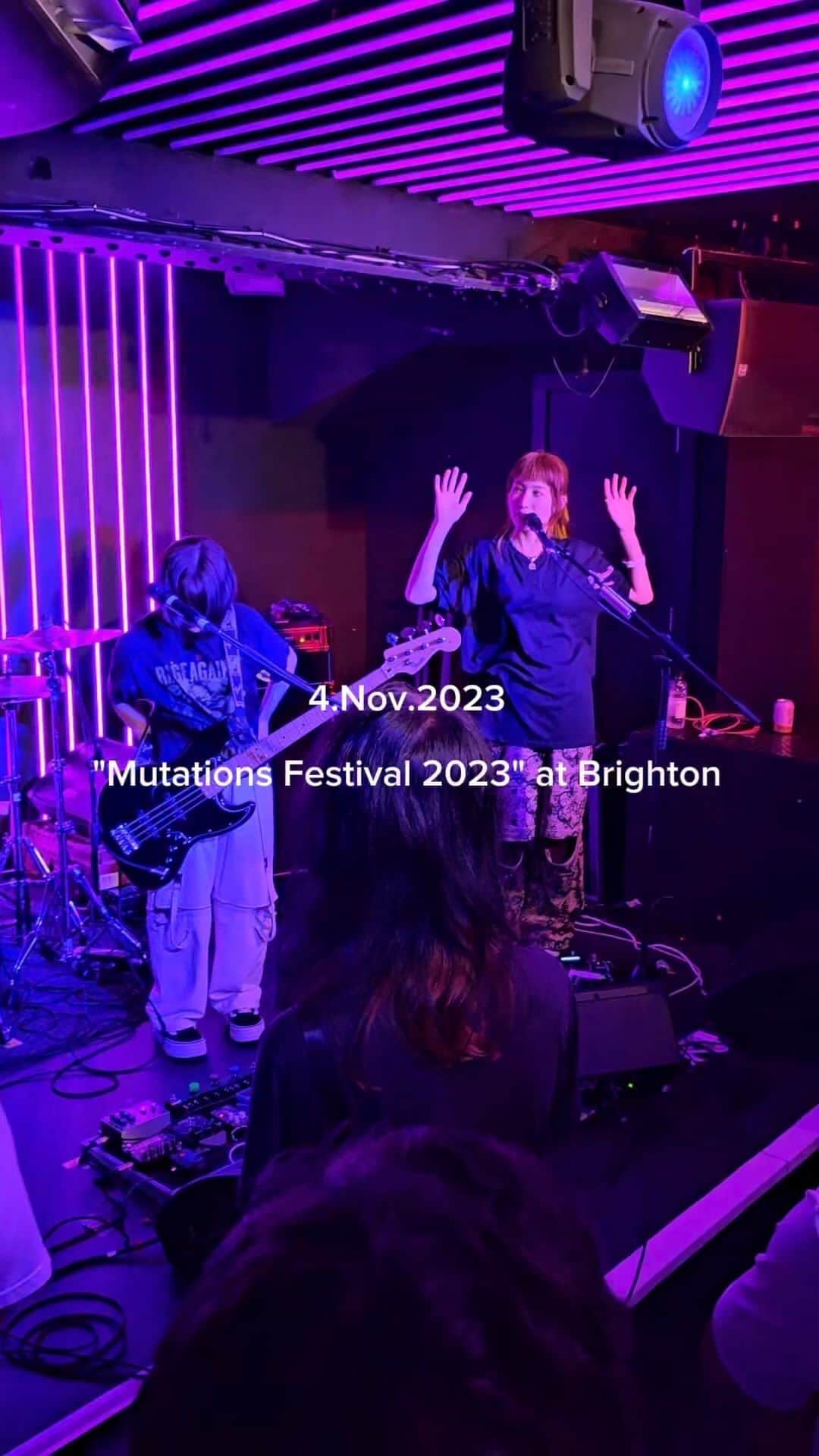 tricotのインスタグラム：「4.Nov.2023 "Mutations Festival 2023" at Brighton!!!  Thank you for coming🫶  #tricot」