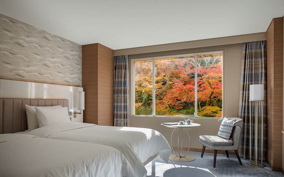 THE WESTIN KYOTO ウェスティン都ホテル京都のインスタグラム：「まもなく訪れる秋のベストシーズン。 紅葉に魅了される、静かな秋のひとときをお過ごしください。 （写真は2022年撮影）   The best season of autumn will soon arrive. Please enjoy a quiet autumn moment, enchanted by the autumn leaves. (Photo taken in 2022)   #kyoto #kyototrip #autumnkyoto #京都　#秋の京都　#京都旅行　#京都観光 #紅葉　 #ウェスティン都ホテル京都　#westinmiyakokyoto」