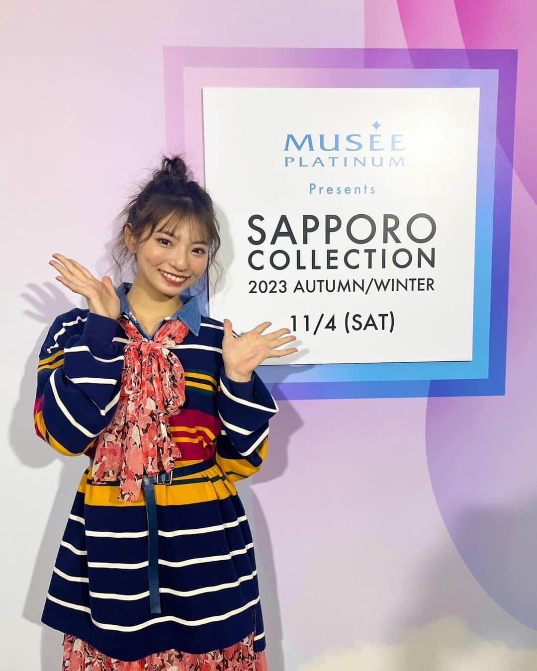 東条澪さんのインスタグラム写真 - (東条澪Instagram)「SAPPOROCOLLECTION 2023 A/W ありがとうございました✨  今回はZipperステージに出演させていただきました〜🫶 かわいすぎる衣装にヘアメイク、、、幸せでした。。  たくさんの声援も聞こえてほんとに嬉しかったです！！  またランウェイ歩けますように🙏💕  #supporocollection #サツコレ #サツコレ23aw #zipper #プラチナムプロダクション #model #japan #jd」11月5日 16時02分 - tojo_ren