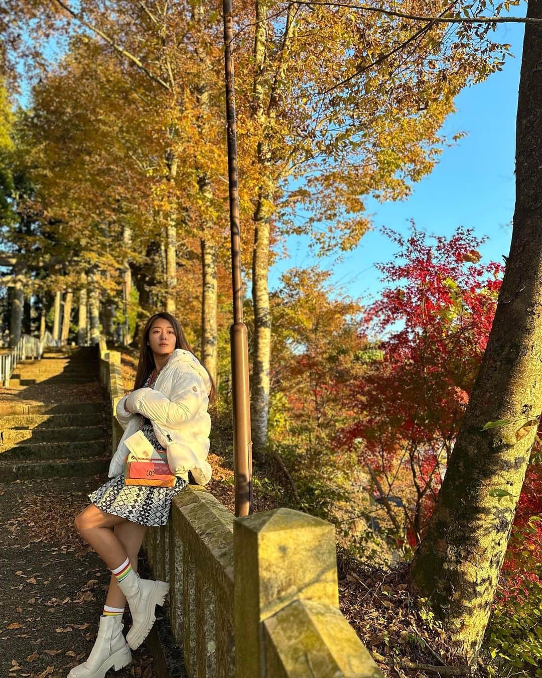 秋山かほのインスタグラム：「🍂 飛騨一宮 水無神社」