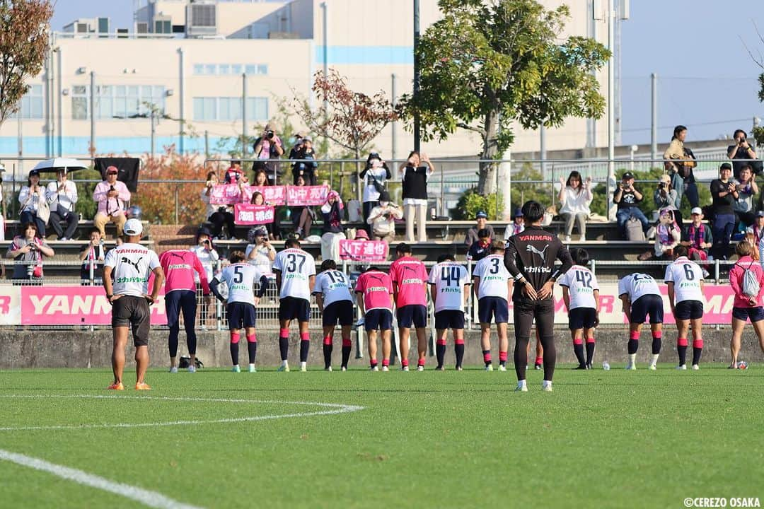 セレッソ大阪さんのインスタグラム写真 - (セレッソ大阪Instagram)「. ／ 🌸🌸関西ステップアップリーグの結果🌸🌸 vs.ヴィッセル神戸 ＼  11月5日（日）13:00キックオフ(45分×2本) セレッソ大阪　3-1　ヴィッセル神戸 会場：舞洲グラウンド（ヤンマー桜グラウンド）   ＜メンバー＞ ヤンハンビン、進藤、山中、山下、西尾、喜田、鈴木、奥埜、新井、阪田、柴山   ＜交代＞ Out:ヤンハンビン、鈴木、奥埜、新井、西尾、柴山 In:清水、ネルソン、為田、練習生、練習生、練習生  ＜得点者＞（1本目2-0、2本目1-1） 阪田、奥埜、練習生  #トレーニングマッチ #為田大貴 選手 #実戦復帰👏 #おかえりタメ🌸 #石渡ネルソン 選手 #西尾隆矢 選手 #奥埜博亮 選手 #ナイスゴール #阪田澪哉 選手 #ナイスゴール #山中亮輔 選手 #喜田陽 選手 #進藤亮佑 選手 #cerezo #cerezoosaka #SakuraSpectacle #セレッソ大阪」11月5日 17時36分 - cerezo_osaka