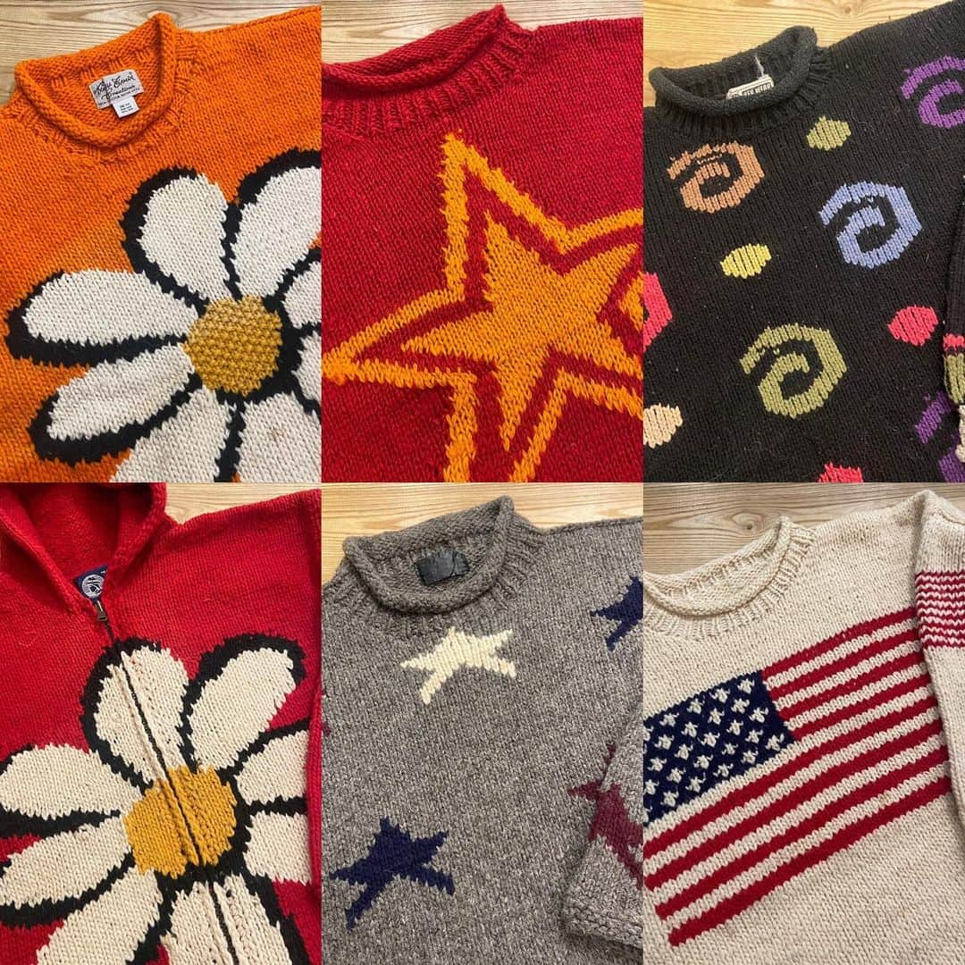 dracaenaのインスタグラム：「New  "Ecuador hand knit sweater"  INSTAGRAM @dracaena_kichijoji  #Dracaena_Kichijoji #DracaenaKichijoji #DracaenaNorth  #dracaena  #VintageShop  #Vintage  #Kichijoji  #吉祥寺 #古着屋 #ドラセナ吉祥寺 #ドラセナ  #井の頭公園 #七井橋通り  #ヴィンテージショップ #ヴィンテージ #古着 #🇺🇸 #🇨🇦 #🇯🇵  #unitedstates  #canada  #buyingtrip」