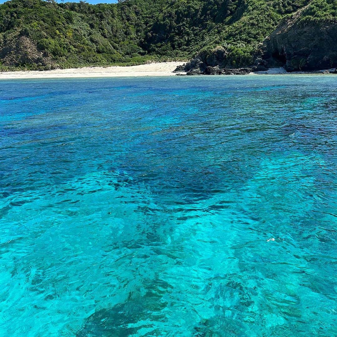 田中律子さんのインスタグラム写真 - (田中律子Instagram)「森山さんの船で座間味島までクルージング⚓️🛥️🌞🌴  めちゃくちゃ綺麗で、東風だったから夏みたいなお天気で最高でしたーーー🤩  座間味観光大使もやってるし、私が19歳くらいからずっと通ってるこの島は私の第2の故郷🏝️  いつ来ても島の友達もいるし、何より島の人たちにホントに良くしてもらって、何回来ても最高‼️  私が10代の頃からほとんど変わらず、コンビニもないし、スーパーも1軒しかないし、ホントに素敵な大好きな島です🧡  #座間味島  #慶良間諸島  #座間味島観光大使」11月5日 18時20分 - ri2kotanaka