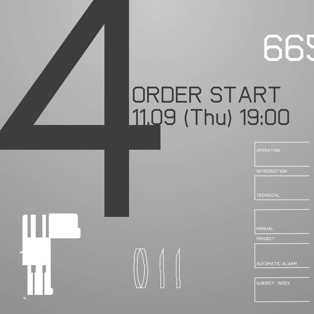 IKEのインスタグラム：「@i_k_e_project_official  COLLECTION #011 ［ AIM + _011 ］  オーダー開始まであと4日！  IKE#011 11月9日(Thu)  19時オーダースタート  #011 POP UP STORE 11/11(Sat) 12:00 - 19:00 11/12 (Sun) 12:00 - 18:00  Place : 東京都渋谷区神宮前2-33-5  パークノヴァ Chromatic Gallery  @ike1984official #ike #ike_project #i_k_e  #ike011 #aim+_011 #エイム+_011 #アイケーイー #0418 #mmxxiii #2023 #11th #collection」