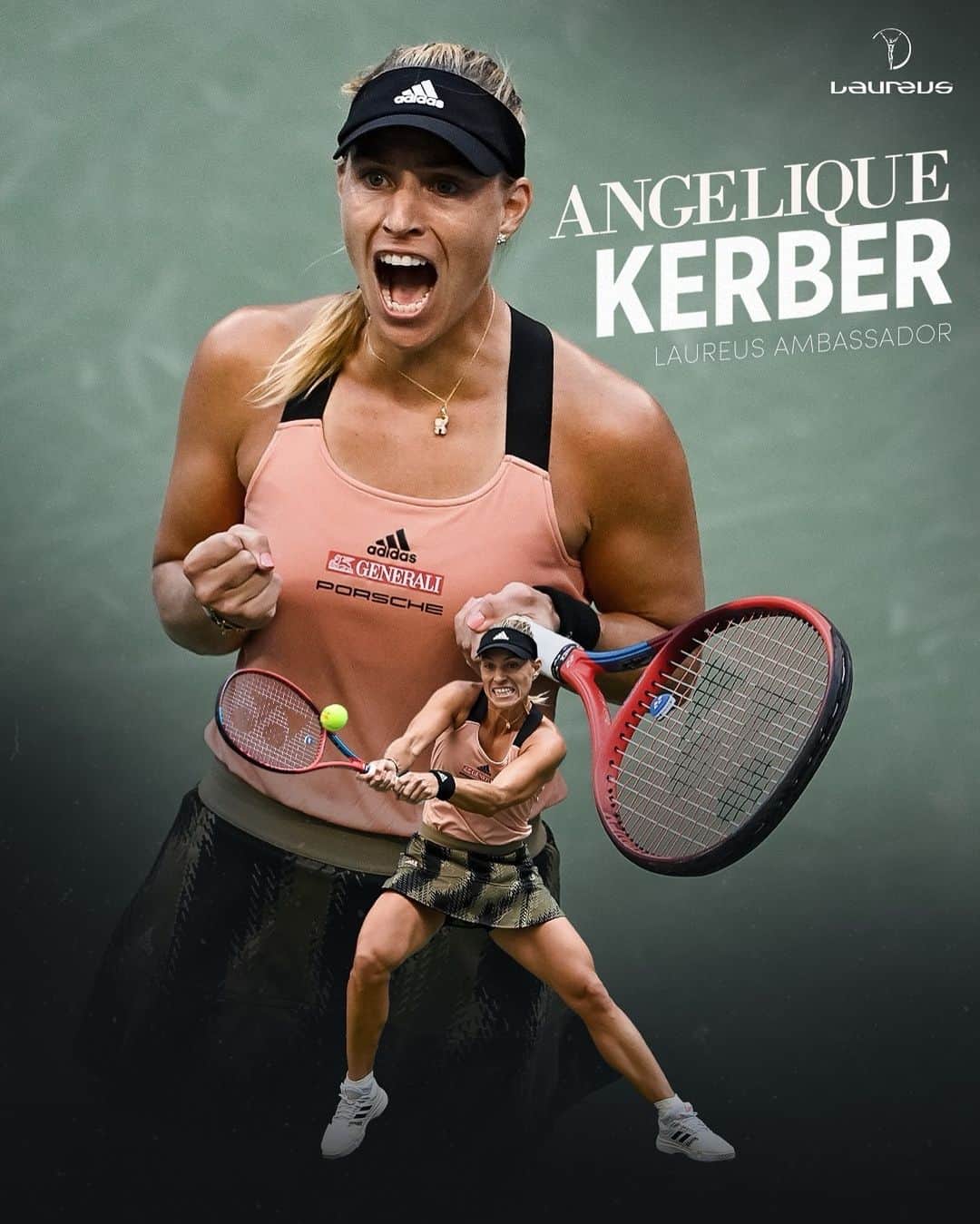 アンジェリーク・ケルバーのインスタグラム：「We’re proud to announce three-time Grand Slam champion Angelique Kerber as our new Laureus Ambassador.  Angelique is preparing to return to the @wta Tour after the birth of her daughter and we're thrilled that she's joining Laureus and using her platform to help young people in Germany and around the world through the power of sport.  #SportForGood #SportUnitesUs」