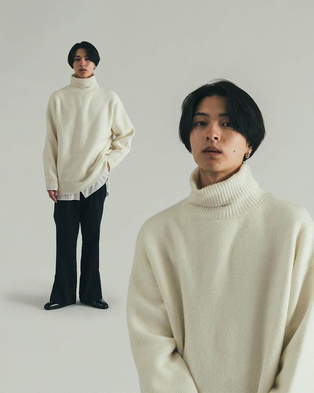 Lui's Lui's official instagramさんのインスタグラム写真 - (Lui's Lui's official instagramInstagram)「@luis_official___  recommend item  ⬜︎ driver's knit blouson / ¥19,800 ⬜︎ BIG turtle knit / ¥16,500  ------------ #秋服コーデ #冬服コーデ #冬服メンズ #メンズコーデ #メンズファッションコーデ #ニットコーデ #タートルネック #ニットトップス」11月5日 19時36分 - luis_official___