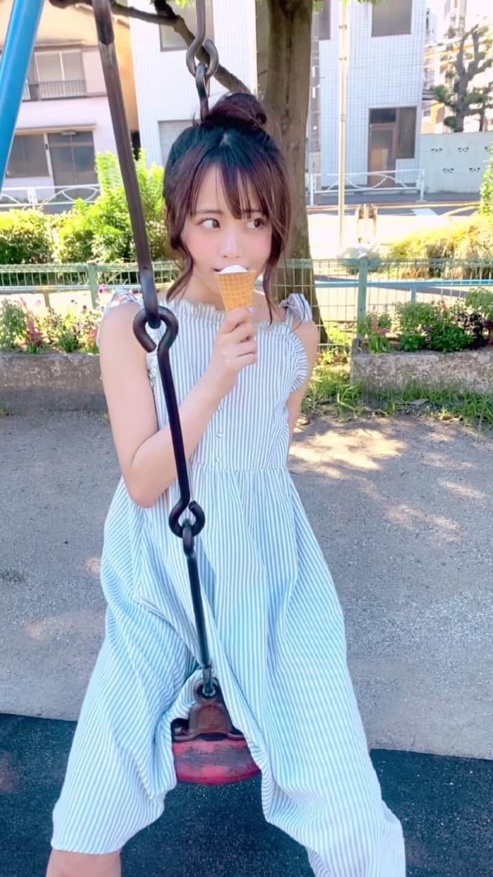 伏木結晶乃のインスタグラム：「夏にあげわすれてたやつ🎐🍦 #fyp #movie #reels」