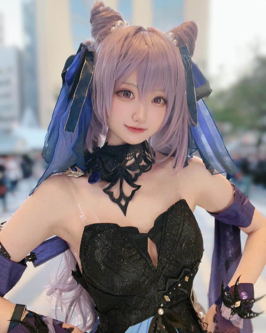 ちよのインスタグラム：「刻晴✨ keqing  #cosplay #cos #cosplayer  #コスプレ #コスプレイヤー  #原神 #genshinimpact #genshin」