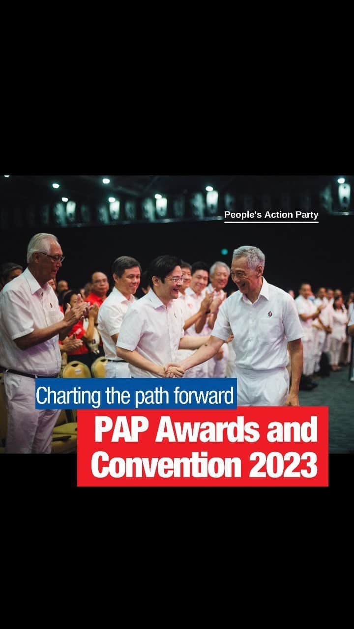 リー・シェンロンのインスタグラム：「Today at the PAP Awards and Convention 2023, we reaffirmed our commitment to help every Singaporean succeed and make Singapore a better home for all.   Rising from recent incidents and facing new challenges ahead, we are determined to build back stronger and chart the path forward together with all Singaporeans.   You are the catalyst for change. We want to work with you to create a shared future for Singapore where no one is left behind. – LHL  #PAP4SG  #TeamPAP  #ChartingThePathForward  #EveryVoiceCounts」