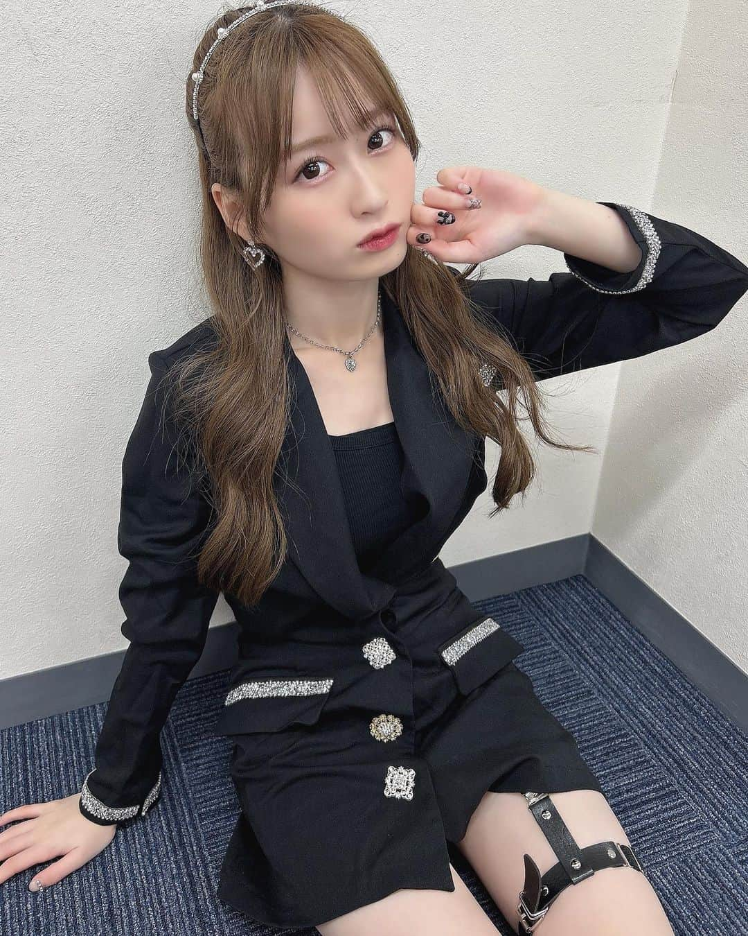 佐野心音のインスタグラム：「🖤」