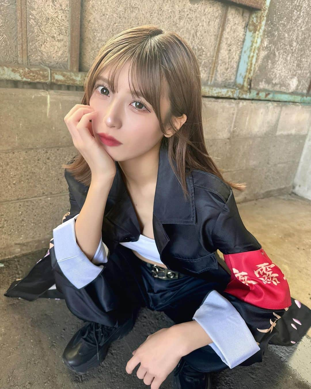 神田風音のインスタグラム：「喧嘩とかしないです👊🏻  ・ ・ #Japanesegirl #Japaneseidol #idol #アイドル #selca #selfie #自撮り #自撮り女子 #いいね返し #follwme #Instagood #instalike #コスプレ #コスプレ女子 #ハロウィンコスプレ #ハロウィン仮装 #costume #halloweencostume #特攻服 #特攻服コスプレ」