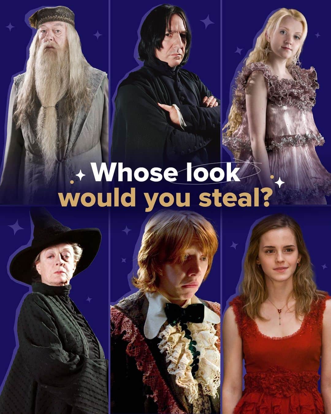 ハリー・ポッターのインスタグラム：「anyone picking snape better start working on their strut」