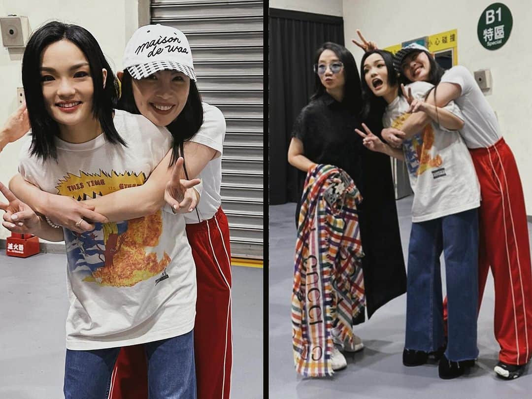 ウェイ・ルーシュエンのインスタグラム：「「極限」的前奏第一秒，我就暗自竊喜，覺得我也在台上陪著你。  間奏你說愛我的時候，我站起來大喊「徐佳瑩，我也愛你～」，好奢侈的愛，愛就是要這種互相的！  謝謝你，真的唱得非常好，好多首歌我都默默在拭淚，好好看的演唱會！  #我晚上會夢見棒殼精吧 #變得有些奢侈的事徐佳瑩演唱會  #對了_我嚴重懷疑lalamove下面的人是我認識的一些壯漢_哈哈哈」
