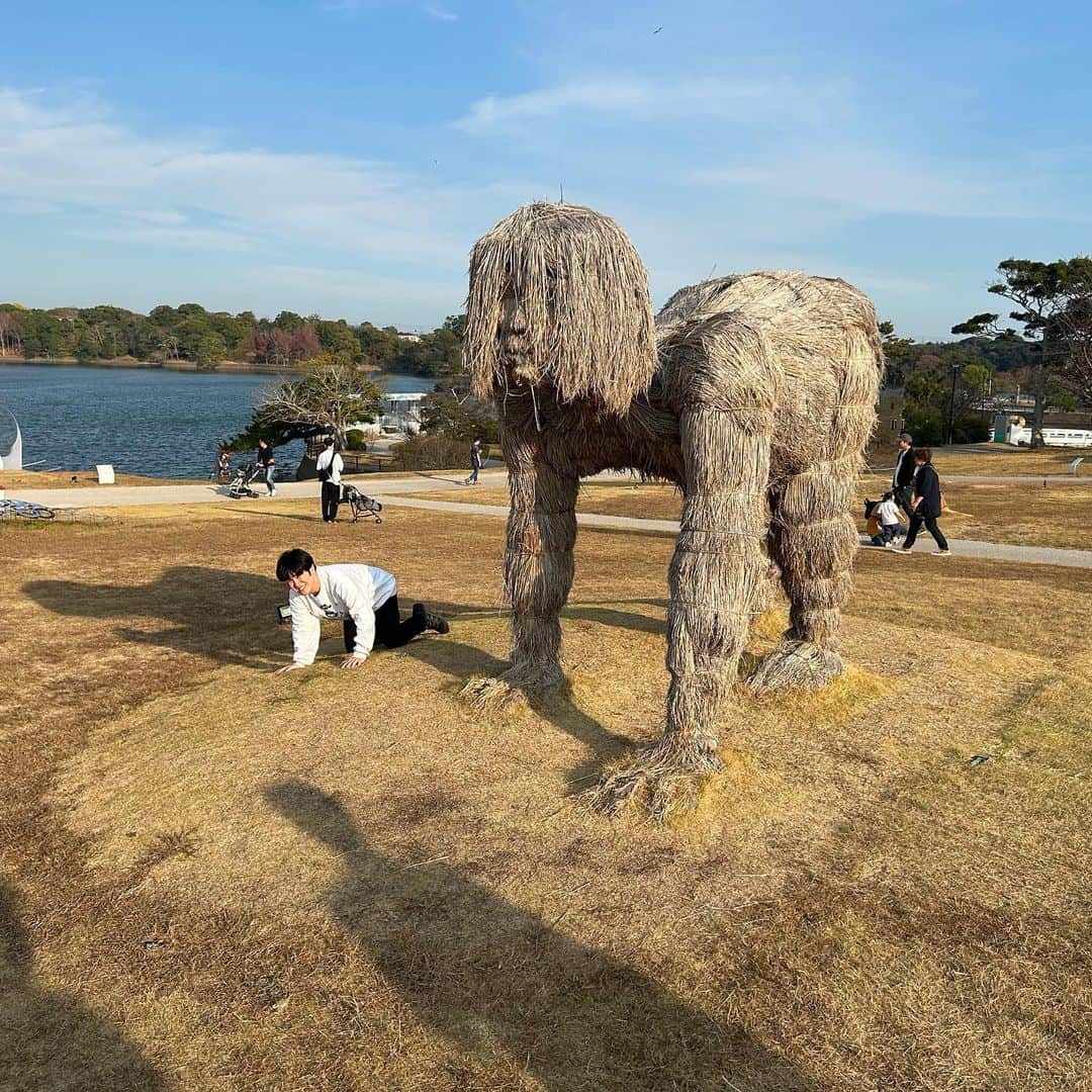 溜口佑太朗さんのインスタグラム写真 - (溜口佑太朗Instagram)「ザギースさんと夏以来の山口県にお邪魔して、空き時間でロンギヌスの槍やうどんや輪投げを楽しみました！」11月5日 23時52分 - loveletterztame