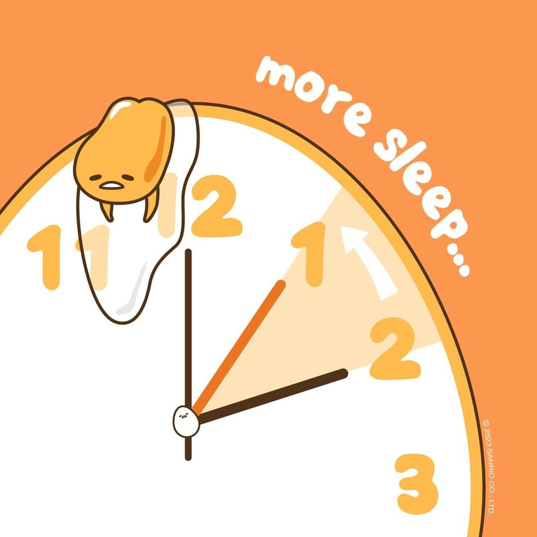 ぐでたまさんのインスタグラム写真 - (ぐでたまInstagram)「falling back to sleep 💤 #daylightsavings」11月6日 0時00分 - gudetama