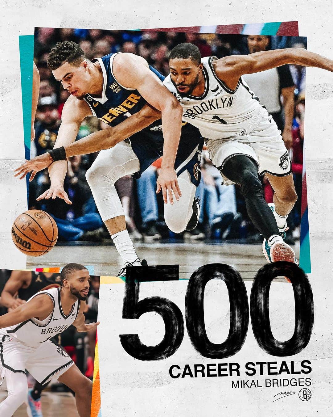 Brooklyn Netsさんのインスタグラム写真 - (Brooklyn NetsInstagram)「500 and counting for @mikalbridges」11月6日 1時32分 - brooklynnets