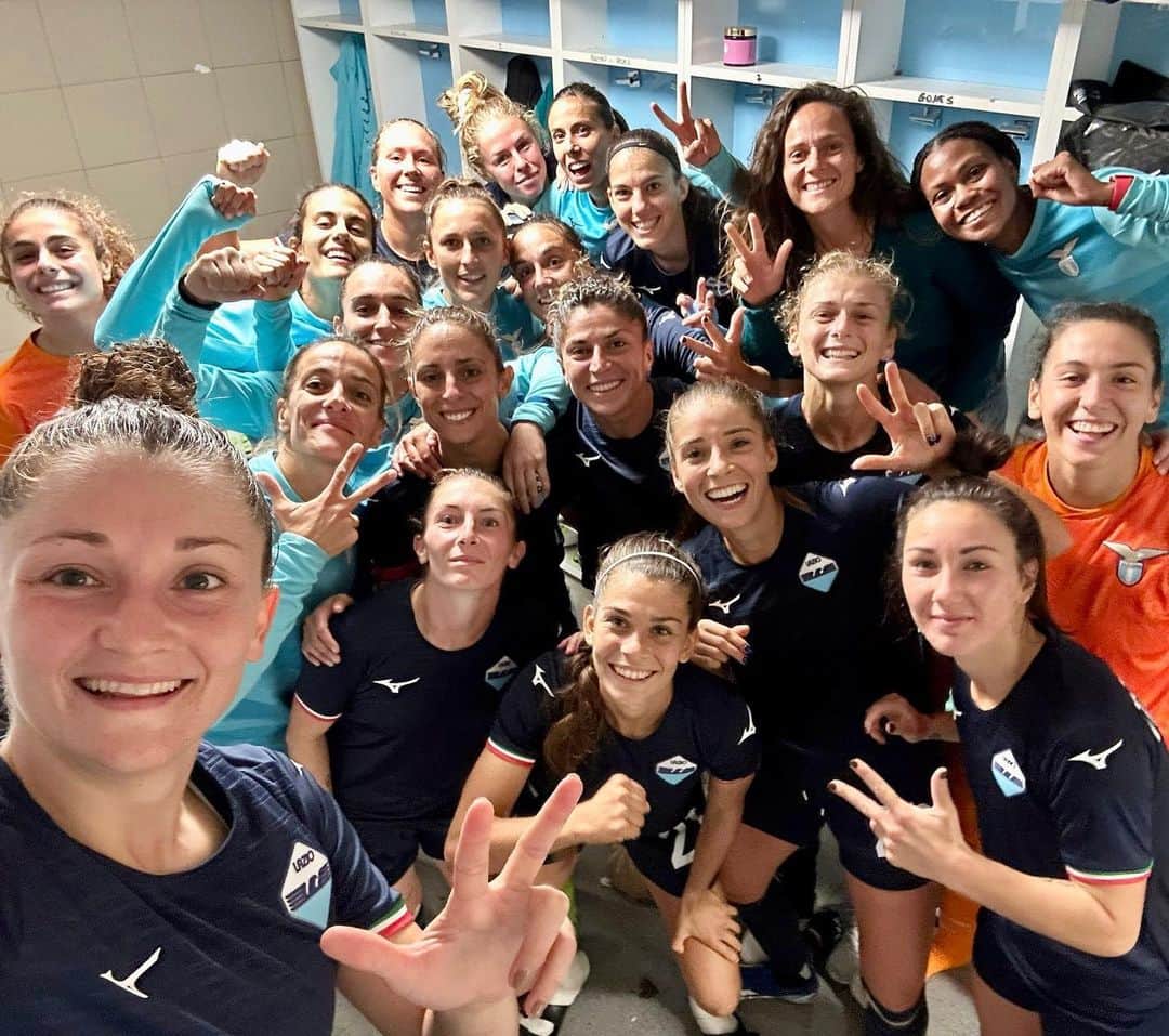 SSラツィオのインスタグラム：「🙌 LA LAZIO WOMEN FA SEI SU SEI Brescia battuto, in gol Gomes, Popadinova e Goldoni!」