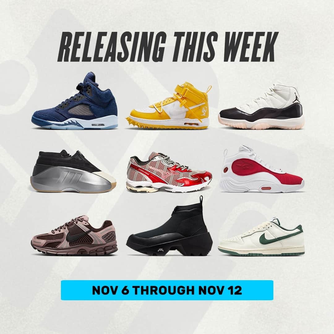 Sneaker Newsさんのインスタグラム写真 - (Sneaker NewsInstagram)「#SNReleaseAlert: Here's a quick look at some of the best drops of the week. Any pairs you plan on picking up!?⁠ ⁠ For a look at the full release round-up, tap the link in the bio!」11月6日 2時00分 - sneakernews