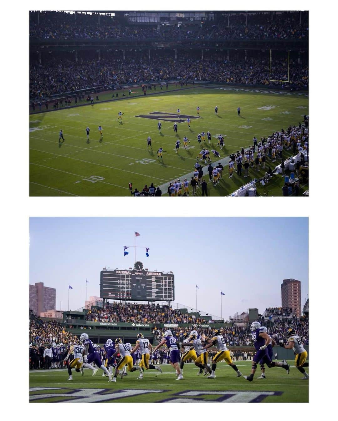 シカゴ・カブスさんのインスタグラム写真 - (シカゴ・カブスInstagram)「Football at the Friendly Confines 🏈」11月6日 2時53分 - cubs