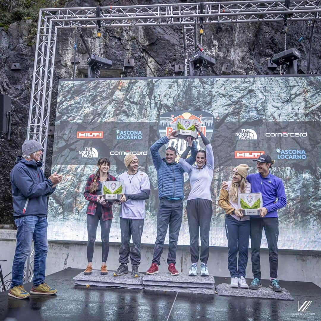 イェルネイ・クルーダーのインスタグラム：「The second edition of the Red Bull Dual Ascent was an exhilarating event! Huge congratulations to Julija and Jernej Kruder for their impressive victory in this race against the clock and their pumped arms. Grateful to everyone who contributed to making this special competition possible. Anticipating the next one eagerly! 🧗‍♂️💪  #ClimbingIntelligenceAgency #RedBullDualAscent #Winners #ExcitementAhead」