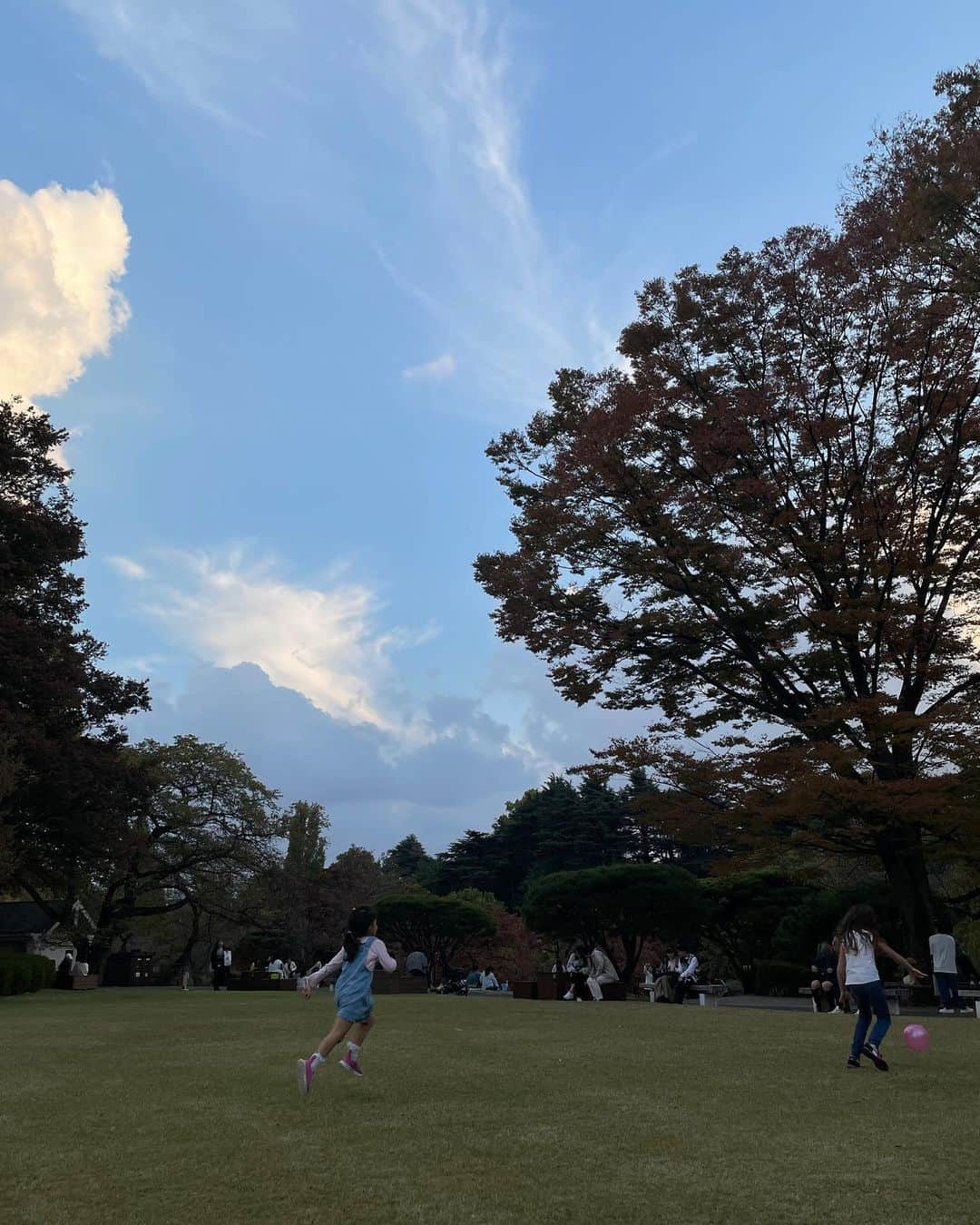 植田真白のインスタグラム：「公園で食べるといつもの何倍も美味しい」