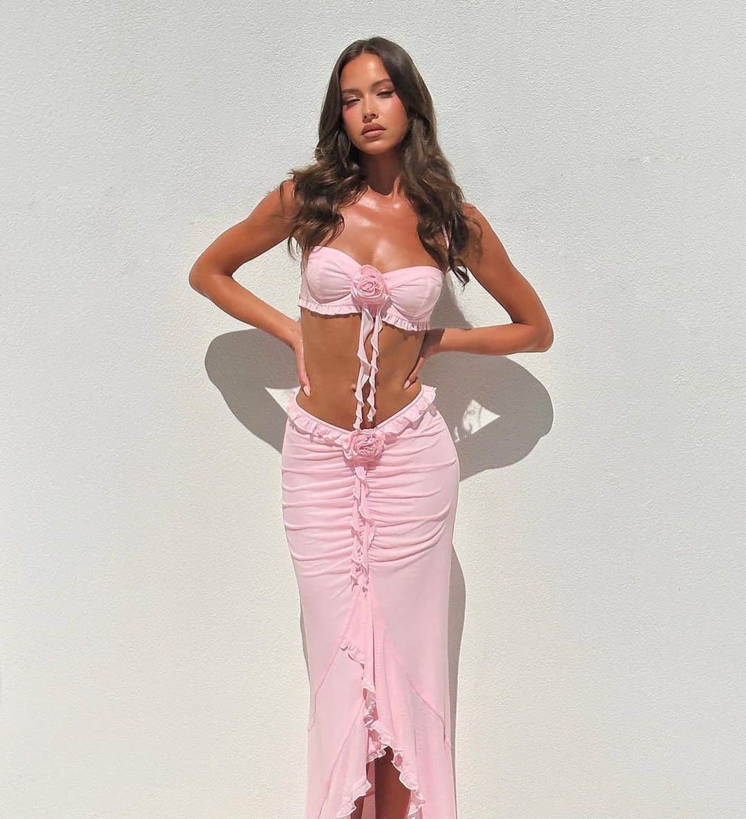 tiger Mistのインスタグラム：「Feel your most special self in the Heaven Top + Skirt. 💓 Now available in a new colour way!」