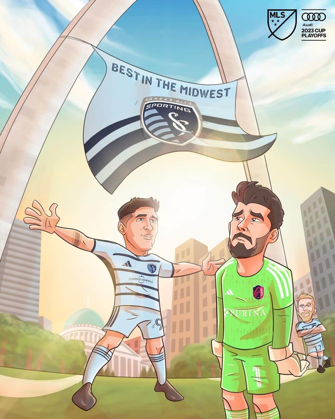 Major League Soccerのインスタグラム：「That’s a Win with a capital W. @sportingkc take down their rivals in the @audi MLS Cup Playoffs!」