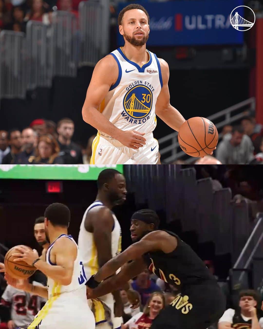 ゴールデンステート・ウォリアーズのインスタグラム：「Screens & buckets  Draymond & Stephen」