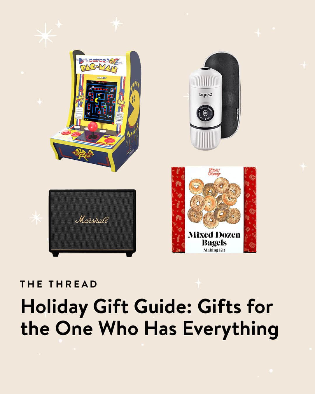 Nordstromのインスタグラム：「"Your friend may have everything, but do they have an at-home bagel-making kit?" asks Who What Wear Shopping Director @bobbyschuessler. He shares his holiday gift picks for those people who are just a *little* harder to shop for. Find his gift guide on The Thread at the link in bio.」