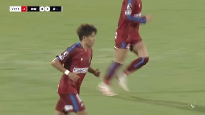 FC琉球のインスタグラム：「📹｜𝙂𝙊𝘼𝙇 ❗️｜  🏆Ｊ3 第34節 🗓11/4(土） 🆚カターレ富山 ⚽️90’+2 #平松昇  #FC琉球」