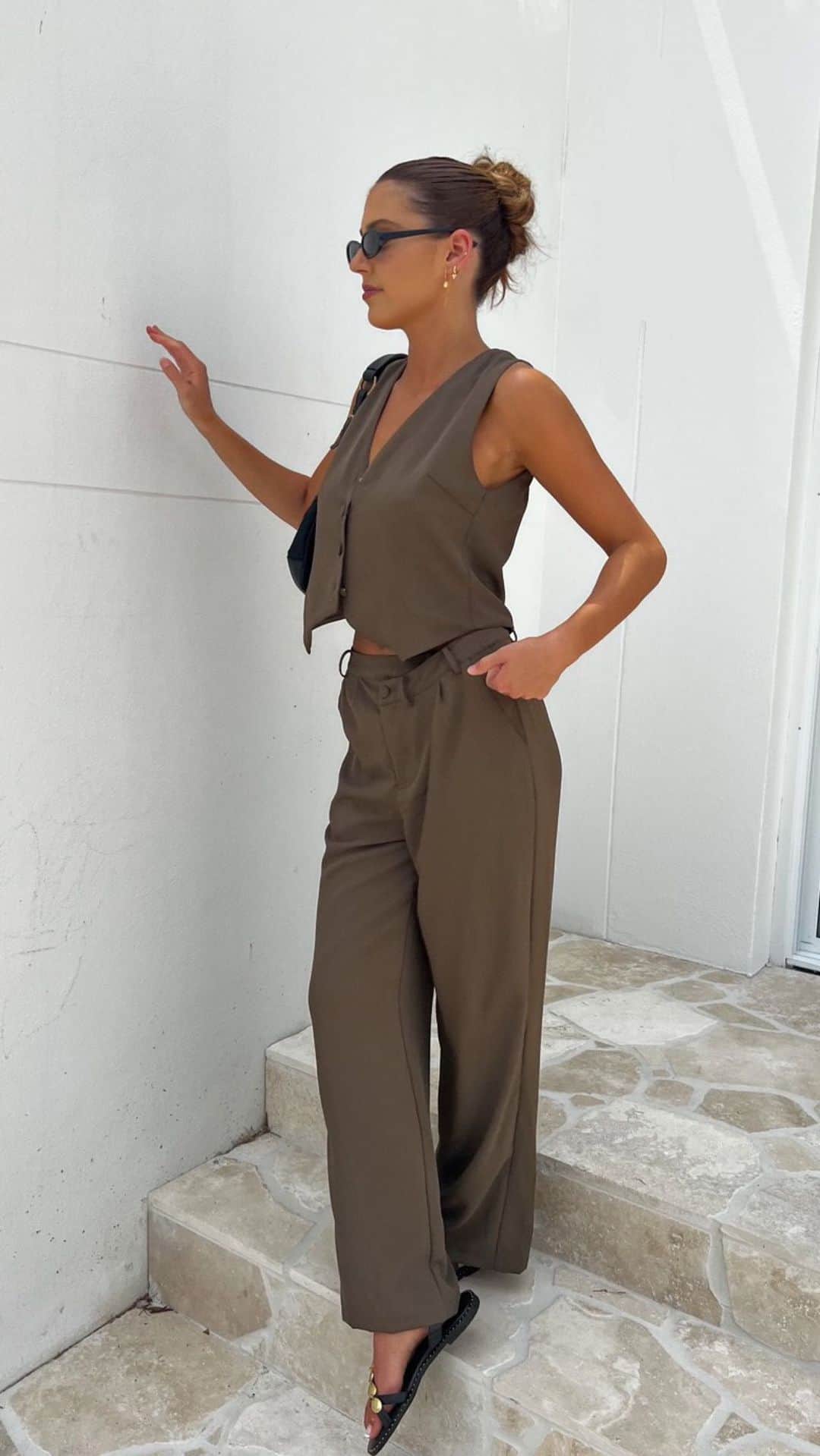 SABO SKIRTのインスタグラム：「For our on the go girlies ☕️ New Remi Top + Pants out now! #sabo」