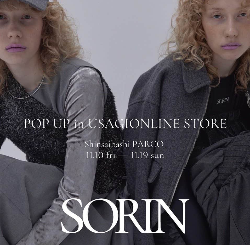 のインスタグラム：「【SORIN】 POPUP in USAGI ONLINE STORE  USAGI ONLINE STORE 心斎橋PARCO店内でPOPUPを開催します。  2023FALL&WINTERアイテム中心に幅広くラインナップ。スペシャルノベルティもご用意しております。  皆様のご来場をお待ちしております。  【開催期間】 11月10日（金）- 11月19日（日）  【会場】 USAGI ONLINE STORE 心斎橋PARCO店 〒542-0085  大阪府大阪市中央区心斎橋筋1-8-3 4F TEL:06-4708-4866  営業時間 10:00～20:00  【購入特典】 オリジナルノベルティ（アロマディフューザー）プレゼント ※15,000円（税込）以上購入時のみ ※数量限定のご用意となるため、無くなり次第終了となります。 ※スペースの都合上展開アイテムに限りがございます。在庫状況等は店舗にご確認くださいませ。  #sorin #usagionline #usagionlinestore @sorin__official」